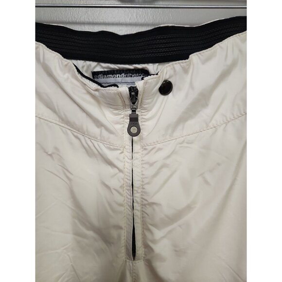 A DIAMOND IN THE SNOW White Salmon Stripe Vintage  Ski Snow Pants - Size 8 - Picture 1 of 10